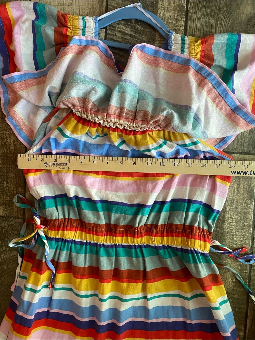 Dreamers Multicolor Striped Elastic-Waist dress 🆕 - Picture 7 of 10